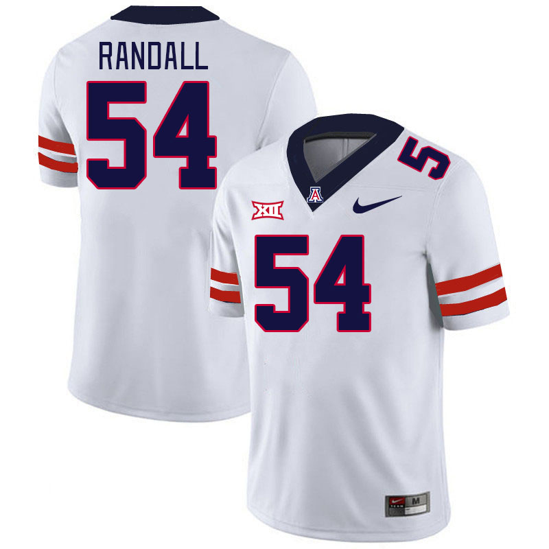 Men #54 Chase Randall Arizona Wildcats Big 12 Conference College Football Jerseys Stitched-White